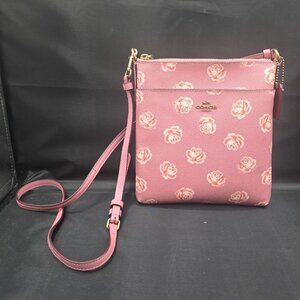 Coach Kitt Messenger Crossbody with Rose Print 32454